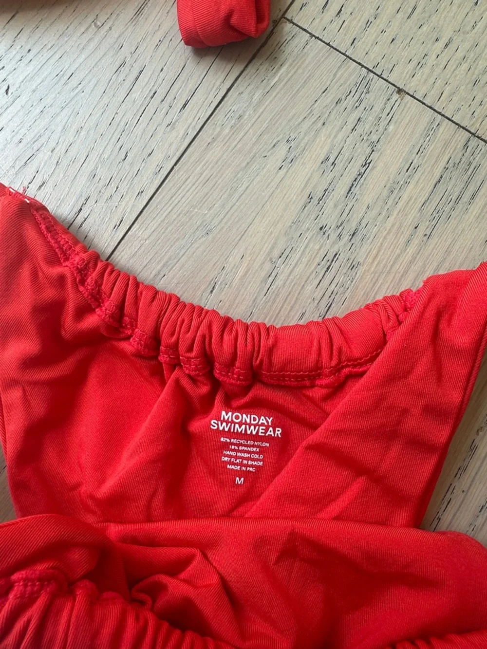 Monday Swimwear Red Underwire Bikini Set